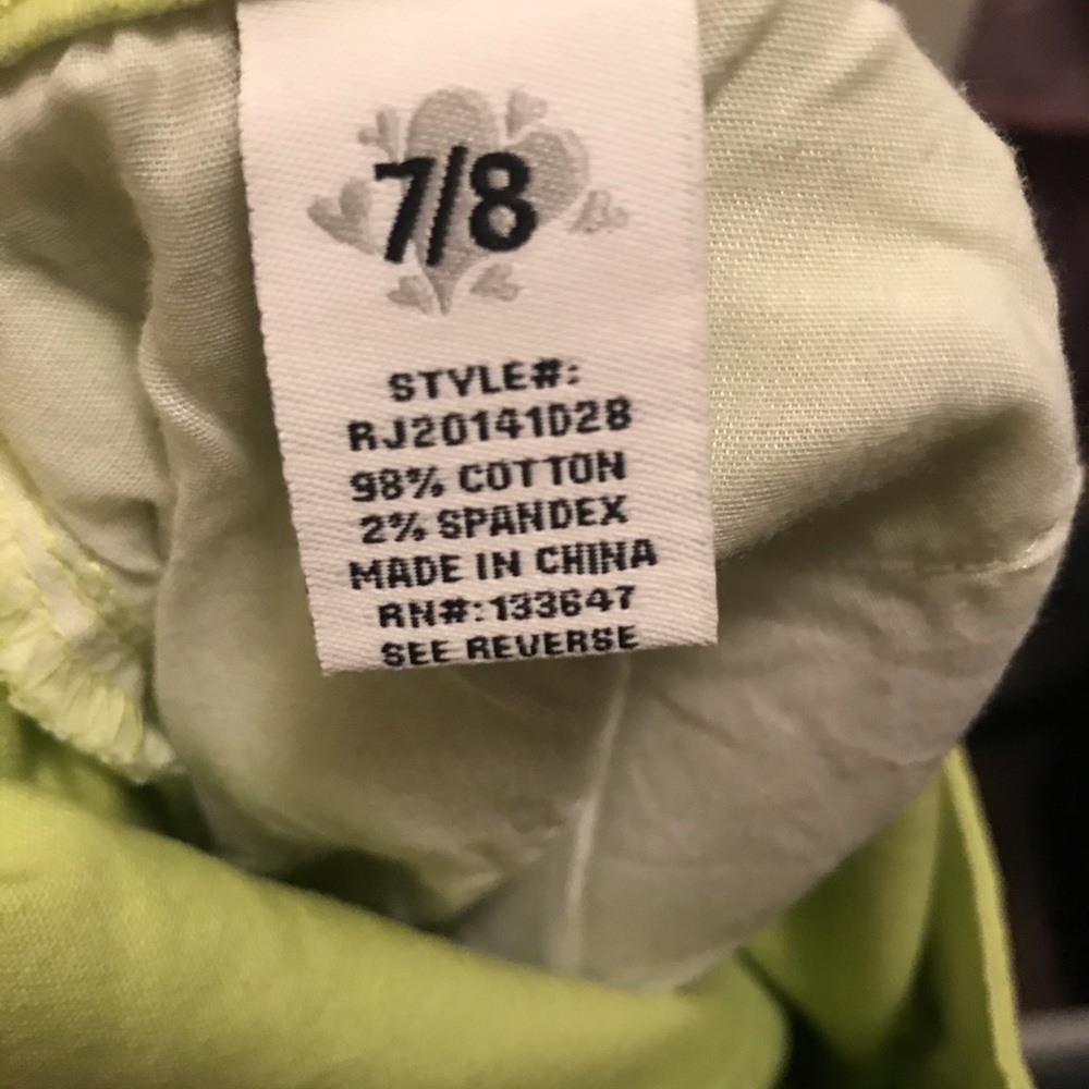 Line green skinny jeans — never worn,